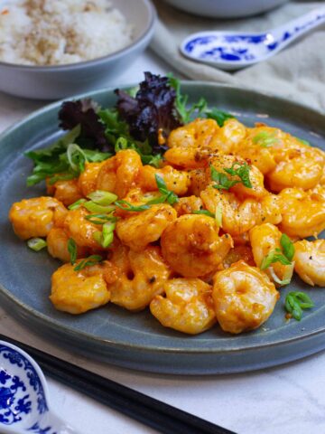 garlic shrimp ebi mayo recipe