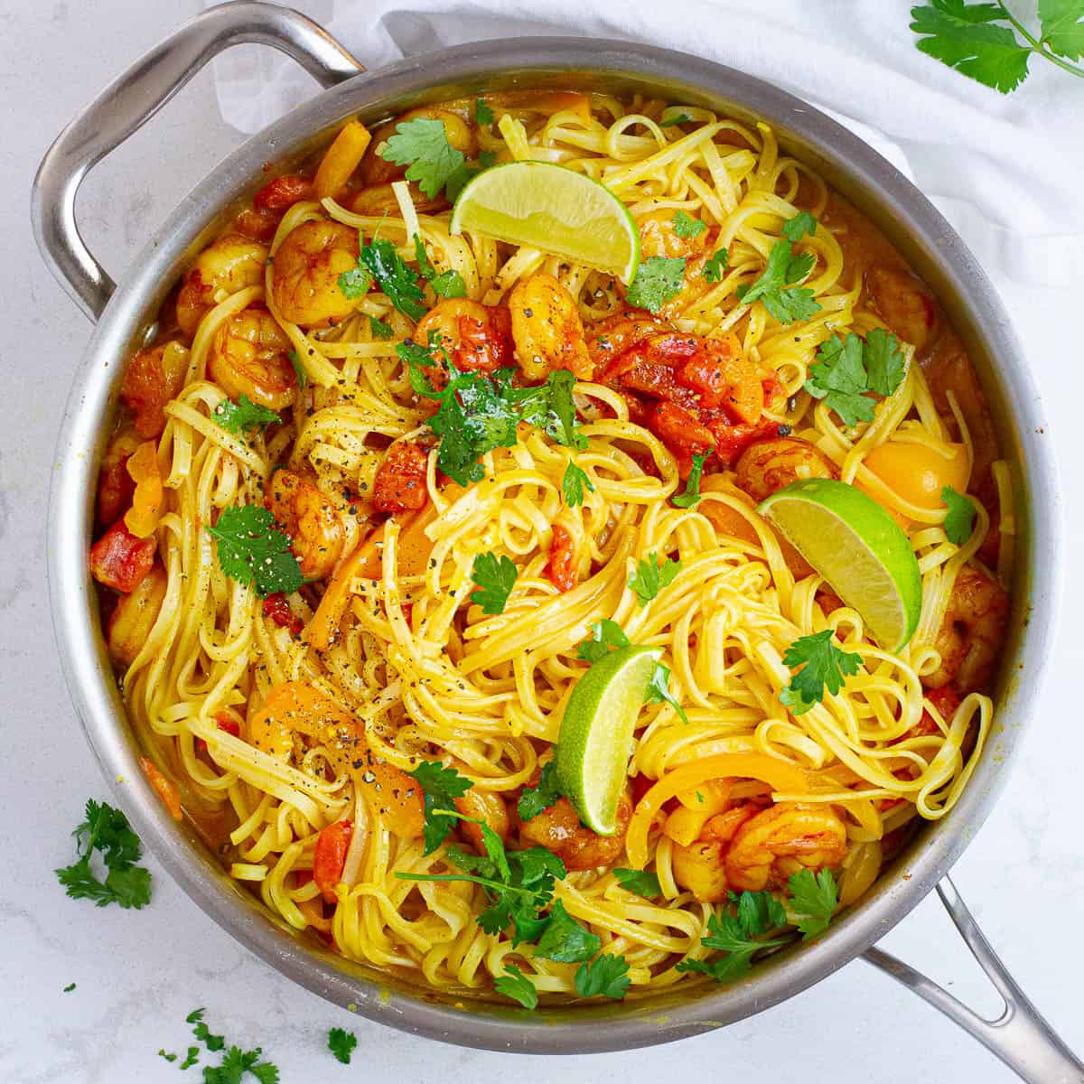 Quick Coconut Shrimp Noodles Plates by Nat