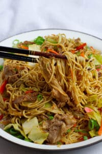 Beef Yakisoba (Japanese Stir-Fried Noodles) - Plates by Nat