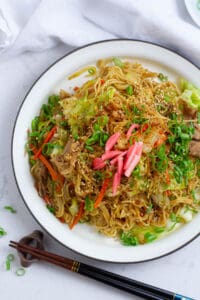 Beef Yakisoba (Japanese Stir-Fried Noodles) - Plates by Nat