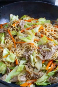Beef Yakisoba (Japanese Stir-Fried Noodles) - Plates by Nat