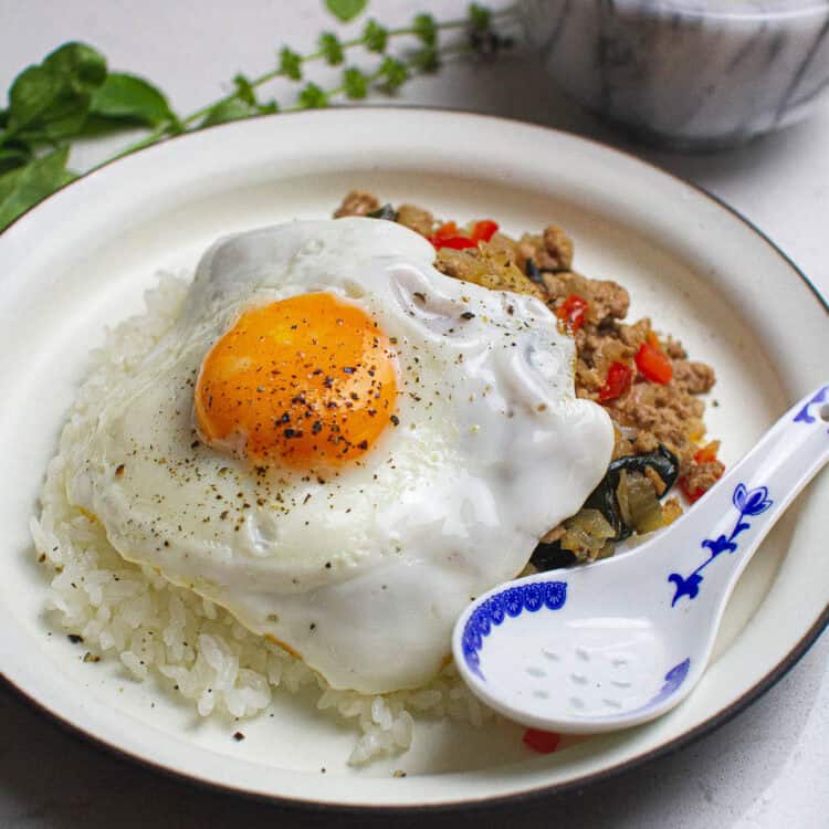 G Apao Rice Gapao Rice (Pork and Basil Stir-Fry) - Plates by Nat