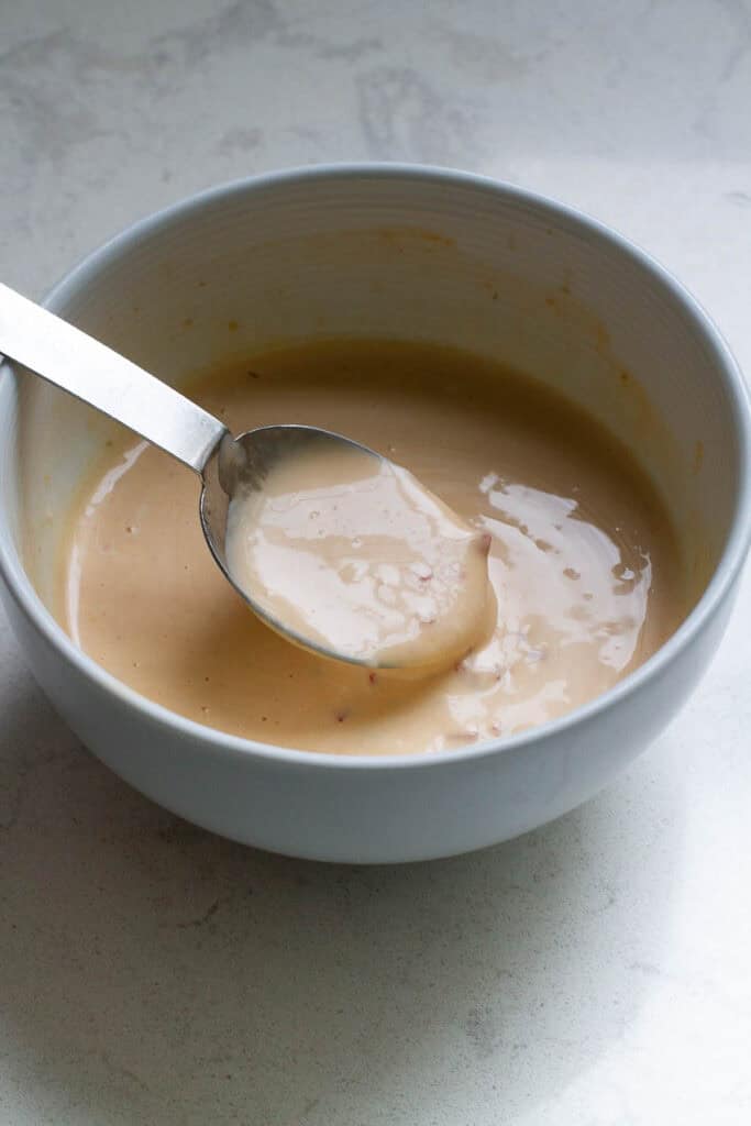 Bang Bang Sauce in a bowl.