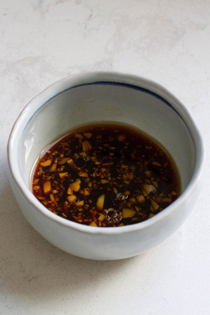 Asian sauce mix in a bowl.